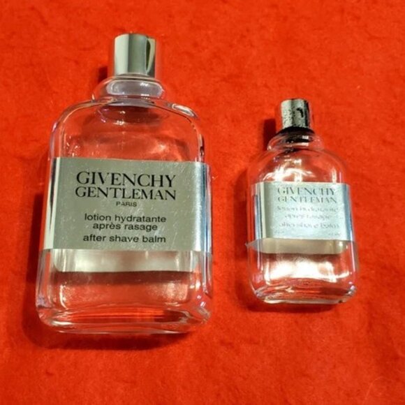 2 Rare Vtg 1970's Givenchy Gentlemen A S Balm Bottles - Paris France 2PC - VGC - Picture 5 of 5